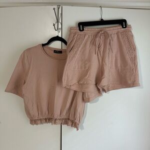 Pale pink comfy set